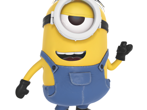 Minion detailliert für den 3D-Druck 3D Druckmodell
