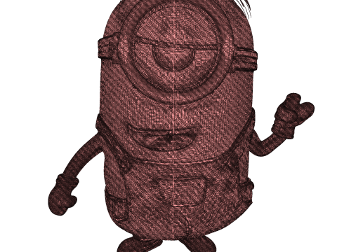 Minion detailliert für den 3D-Druck 3D Druckmodell