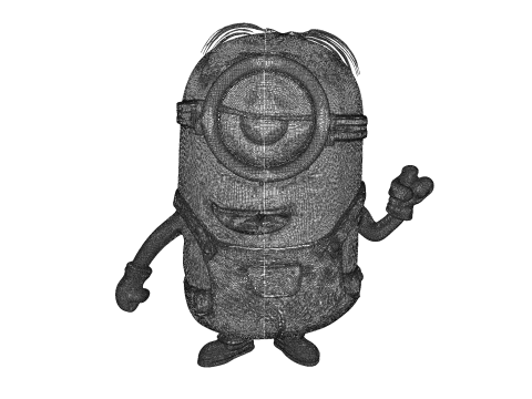 Minion detailliert für den 3D-Druck 3D Druckmodell
