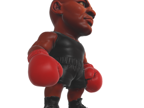 Mike Tyson Modèle imprimable en 3D Modèles 3D en vedette