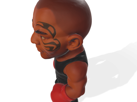Mike Tyson Modèle imprimable en 3D Modèles 3D en vedette