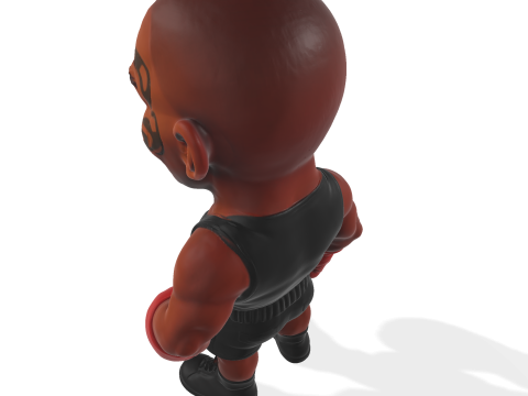 Mike Tyson Modèle imprimable en 3D Modèles 3D en vedette