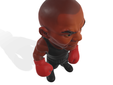 Mike Tyson Modèle imprimable en 3D Modèles 3D en vedette