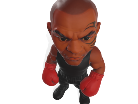 Mike Tyson Modèle imprimable en 3D Modèles 3D en vedette
