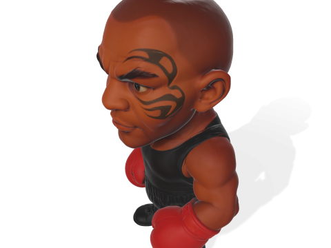 Mike Tyson Modèle imprimable en 3D Modèles 3D en vedette