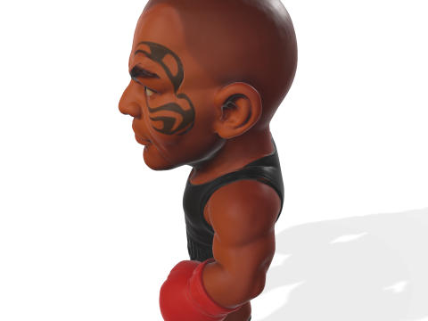 Mike Tyson Modèle imprimable en 3D Modèles 3D en vedette