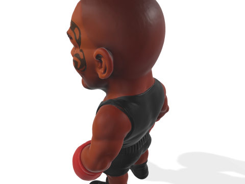 Mike Tyson Modèle imprimable en 3D Modèles 3D en vedette