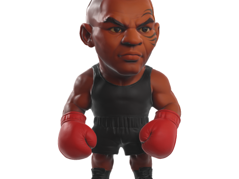 Mike Tyson Modèle imprimable en 3D Modèles 3D en vedette