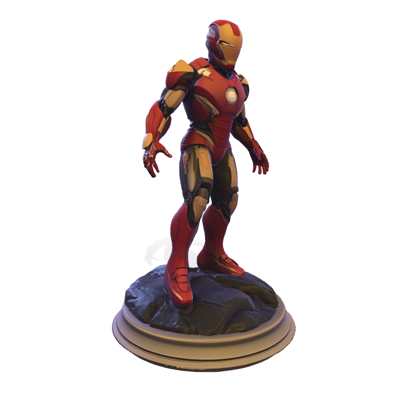 Modello di stampa 3D da collezione High-Poly di Iron Sentinel Modello di stampa 3D .c4d .max .obj .3ds .fbx .stl .blend