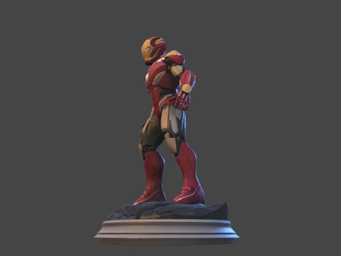 Modello di stampa 3D da collezione High-Poly di Iron Sentinel Modello di stampa 3D