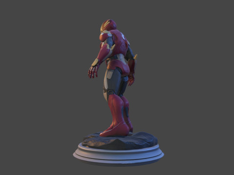 Modello di stampa 3D da collezione High-Poly di Iron Sentinel Modello di stampa 3D