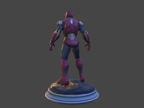 Modello di stampa 3D da collezione High-Poly di Iron Sentinel Modello di stampa 3D