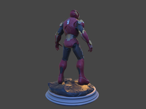 Modello di stampa 3D da collezione High-Poly di Iron Sentinel Modello di stampa 3D