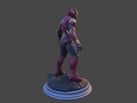 Modello di stampa 3D da collezione High-Poly di Iron Sentinel Modello di stampa 3D