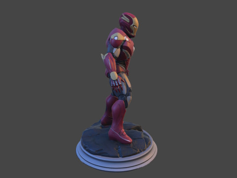 Modello di stampa 3D da collezione High-Poly di Iron Sentinel Modello di stampa 3D