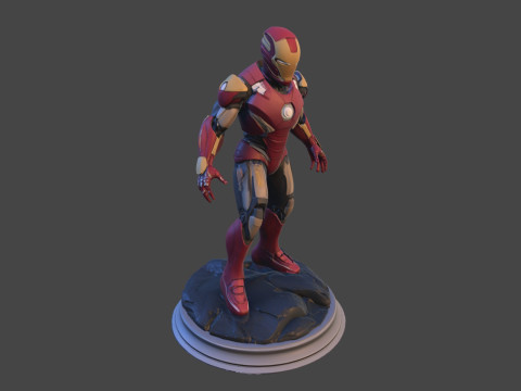 Modello di stampa 3D da collezione High-Poly di Iron Sentinel Modello di stampa 3D