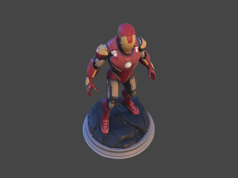 Modello di stampa 3D da collezione High-Poly di Iron Sentinel Modello di stampa 3D