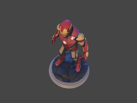 Modello di stampa 3D da collezione High-Poly di Iron Sentinel Modello di stampa 3D