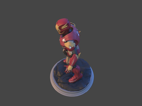 Modello di stampa 3D da collezione High-Poly di Iron Sentinel Modello di stampa 3D