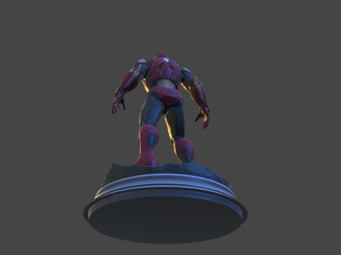 Modello di stampa 3D da collezione High-Poly di Iron Sentinel Modello di stampa 3D