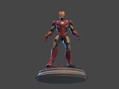 Modello di stampa 3D da collezione High-Poly di Iron Sentinel Modello di stampa 3D