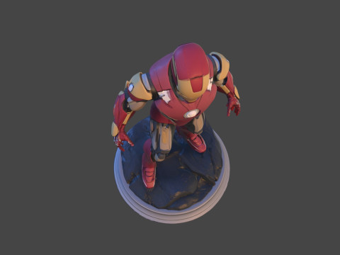 Modello di stampa 3D da collezione High-Poly di Iron Sentinel Modello di stampa 3D