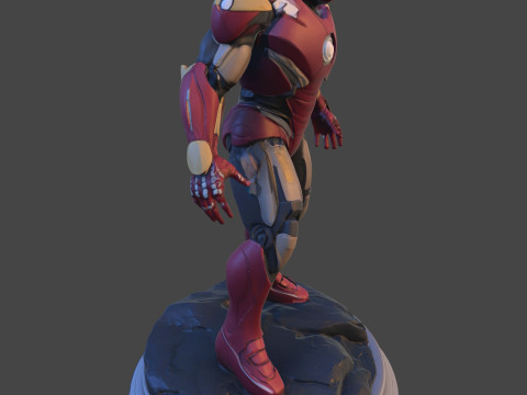 Modello di stampa 3D da collezione High-Poly di Iron Sentinel Modello di stampa 3D