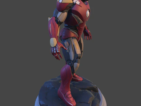 Iron Sentinel High-Poly Collectible 3D Print Model 3D Print Model