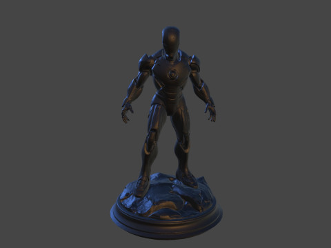 Modello di stampa 3D da collezione High-Poly di Iron Sentinel Modello di stampa 3D