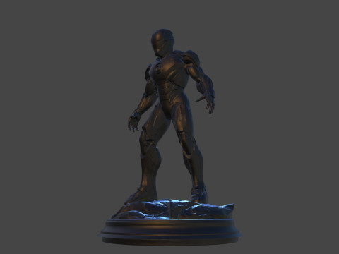 Modello di stampa 3D da collezione High-Poly di Iron Sentinel Modello di stampa 3D