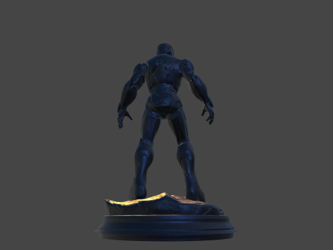 Modello di stampa 3D da collezione High-Poly di Iron Sentinel Modello di stampa 3D