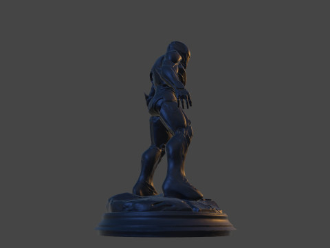 Modello di stampa 3D da collezione High-Poly di Iron Sentinel Modello di stampa 3D