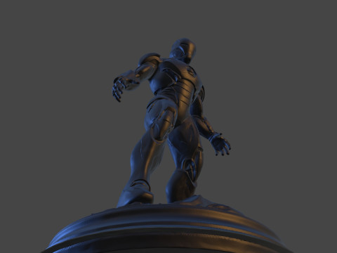 Modello di stampa 3D da collezione High-Poly di Iron Sentinel Modello di stampa 3D