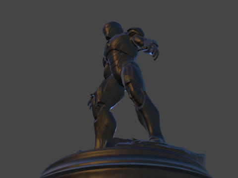 Modello di stampa 3D da collezione High-Poly di Iron Sentinel Modello di stampa 3D