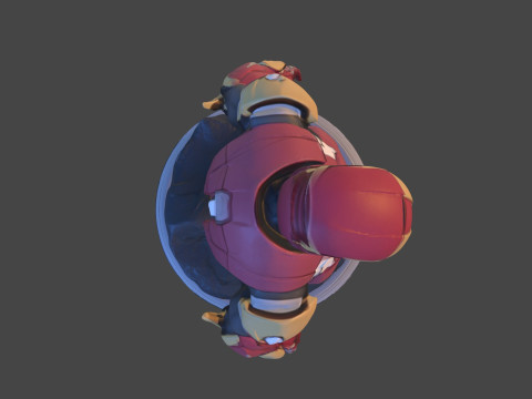 Modello di stampa 3D da collezione High-Poly di Iron Sentinel Modello di stampa 3D