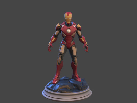 Modello di stampa 3D da collezione High-Poly di Iron Sentinel Modello di stampa 3D