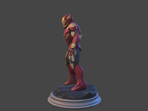 Modello di stampa 3D da collezione High-Poly di Iron Sentinel Modello di stampa 3D