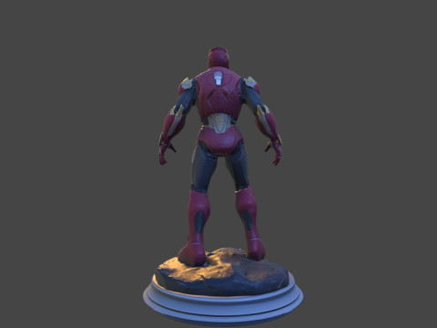 Modello di stampa 3D da collezione High-Poly di Iron Sentinel Modello di stampa 3D