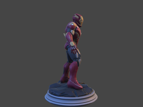 Modello di stampa 3D da collezione High-Poly di Iron Sentinel Modello di stampa 3D