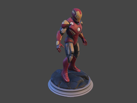 Modello di stampa 3D da collezione High-Poly di Iron Sentinel Modello di stampa 3D