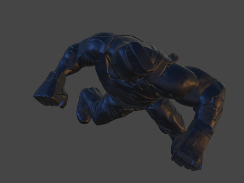 Karakter Cetak 3D Cyber ​​Brawler Terinspirasi oleh Seni Penggemar Tidak Resmi Jack-5 Model Cetak 3D