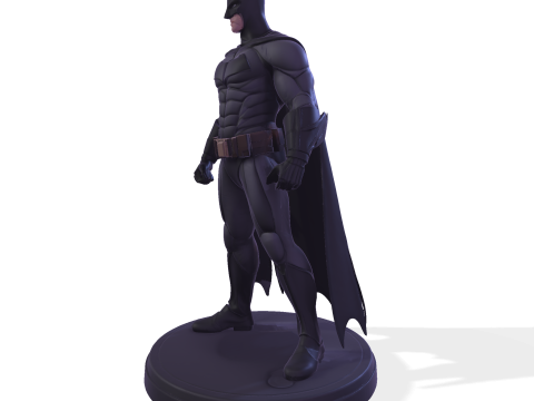 Dark Vigilante Yüksek Poli 3D Baskı Heykelcik Resmi Olmayan Hayran Sanatı 3D Baskı Modeli