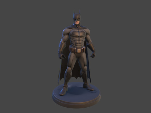 Dark Vigilante Yüksek Poli 3D Baskı Heykelcik Resmi Olmayan Hayran Sanatı 3D Baskı Modeli