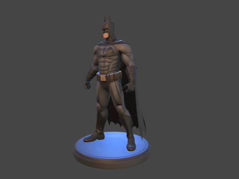 Dark Vigilante Yüksek Poli 3D Baskı Heykelcik Resmi Olmayan Hayran Sanatı 3D Baskı Modeli