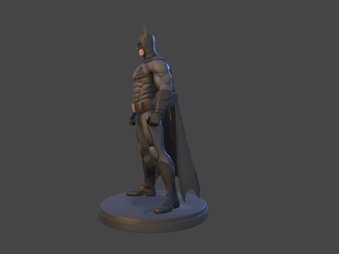 Dark Vigilante Yüksek Poli 3D Baskı Heykelcik Resmi Olmayan Hayran Sanatı 3D Baskı Modeli