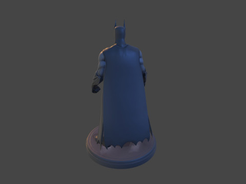 Dark Vigilante Yüksek Poli 3D Baskı Heykelcik Resmi Olmayan Hayran Sanatı 3D Baskı Modeli