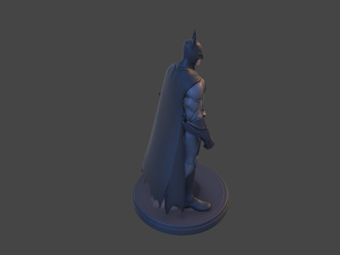 Dark Vigilante Yüksek Poli 3D Baskı Heykelcik Resmi Olmayan Hayran Sanatı 3D Baskı Modeli