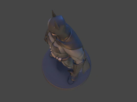 Dark Vigilante High-Poly 3D Print Figurine Unofficial Fan Art 3D Print Model