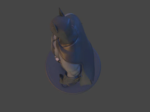 Dark Vigilante High-Poly 3D Print Figurine Unofficial Fan Art 3D Print Model