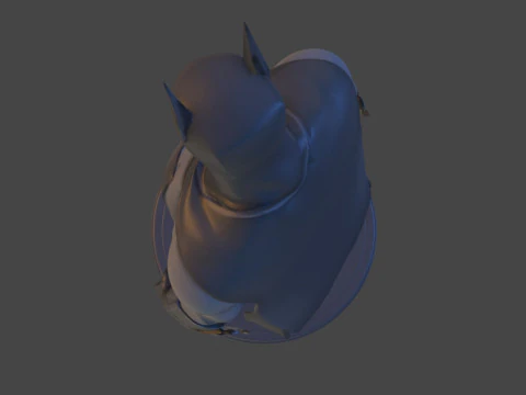 Dark Vigilante High-Poly 3D Print Figurine Unofficial Fan Art 3D Print Model